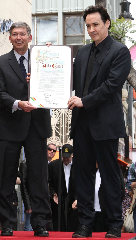Leron Gubler;John Cusack;<br>John Cusack Honored with A Star on The Hollywood Walk of Fame