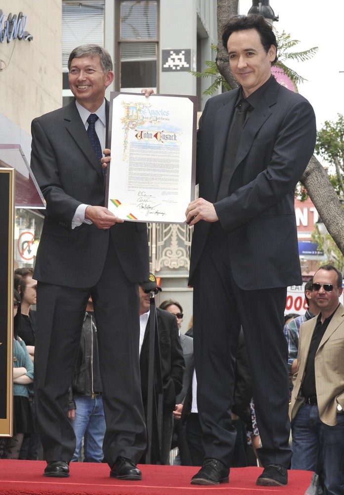 Leron Gubler;John Cusack;<br>John Cusack Honored with A Star on The Hollywood Walk of Fame