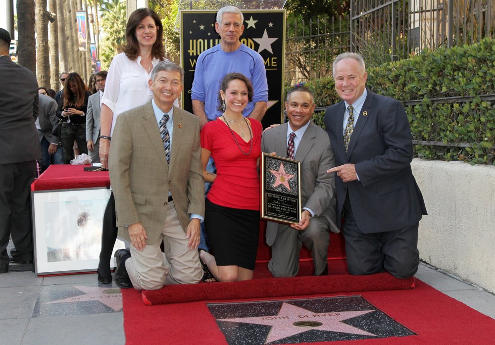 Leron Gubler;Jesse Belle Denver;Zak Deutschendorf;Tom LaBonge;<br>John Denver Honored Posthumously with A star on The Hollywood Walk of Fame