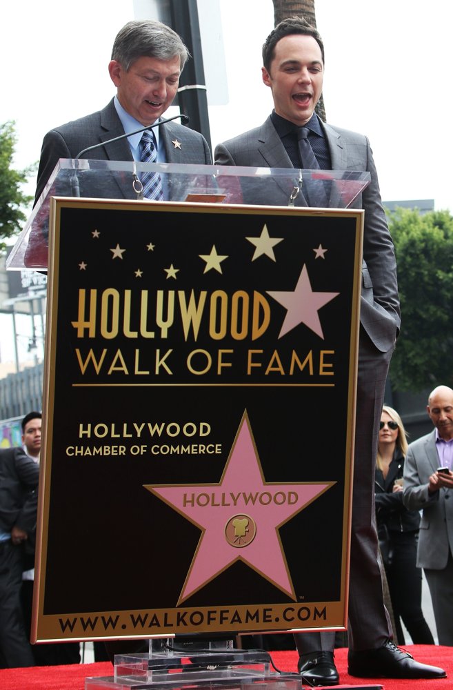 Leron Gubler;Jim Parsons;<br>Jim Parsons Honored with A Star on The Hollywood Walk of Fame