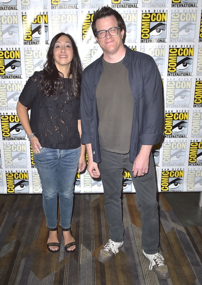Jennifer Gwartz;Jeremy Carver;<br>Comic-Con International 2016: San Diego - Frequency - Photocall