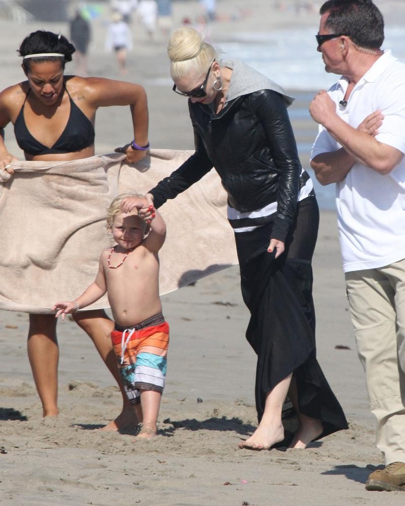 Gwen Stefani;Zuma Rossdale;<br>Memorial Day Beach Party