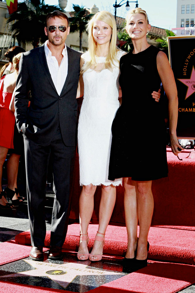 Tim McGraw;Gwyneth Paltrow;Faith Hill;<br>Gwyneth Paltrow Hollywood Walk of Fame Star Induction Ceremony