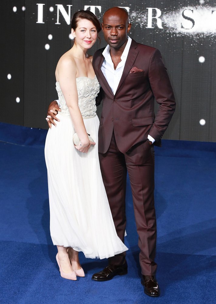 Emma Gyasi;David Gyasi;<br>UK Premiere of Interstellar - Arrivals