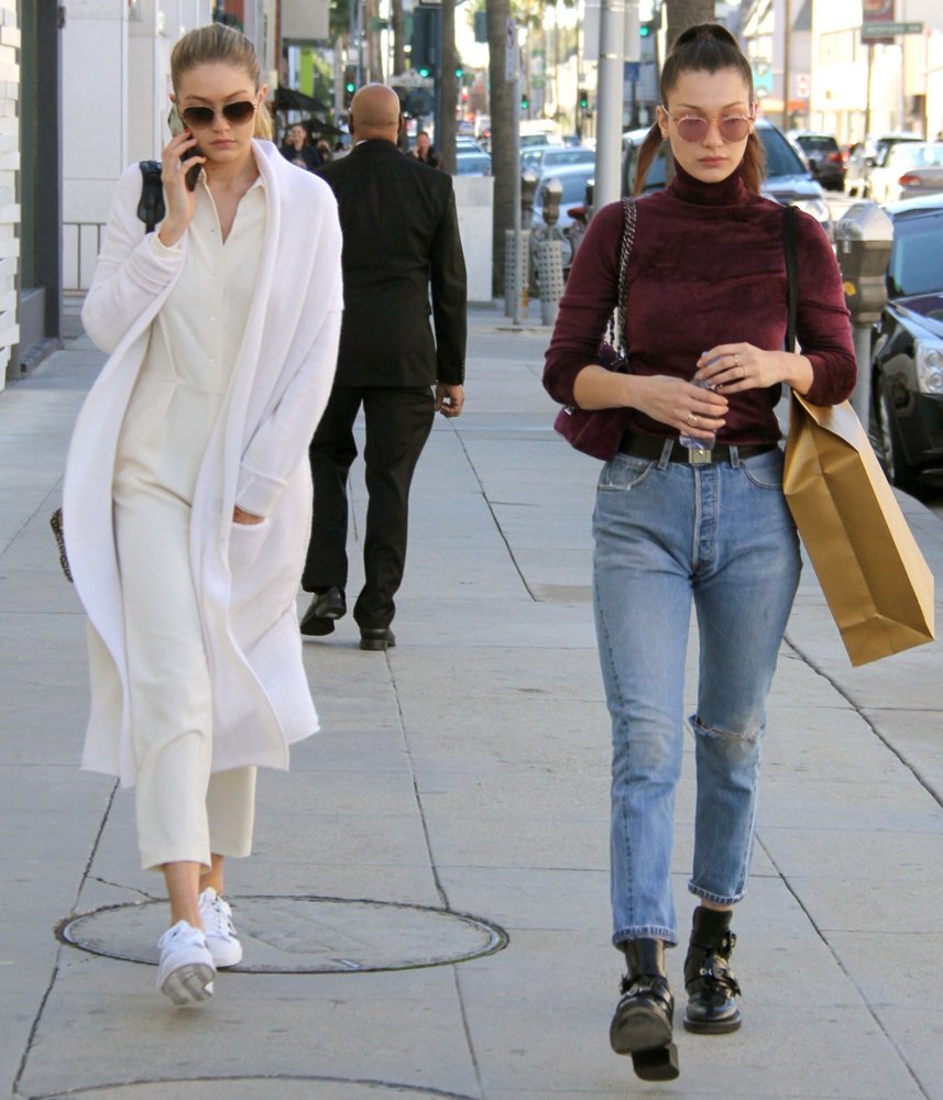 Bella Hadid and Gigi Hadid Go Clothes Shopping
