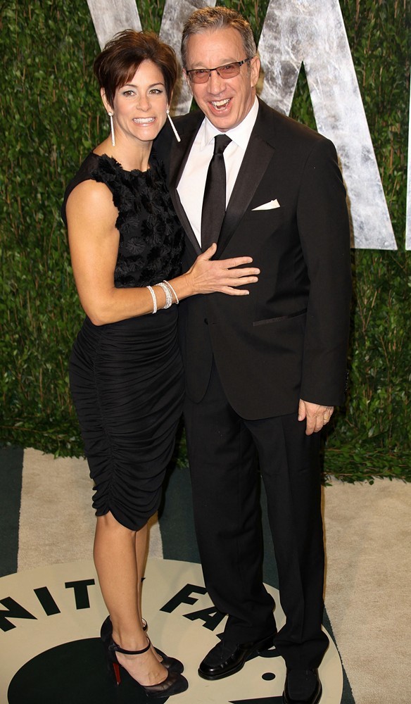Jane Hajduk;Tim Allen;<br>2012 Vanity Fair Oscar Party - Arrivals