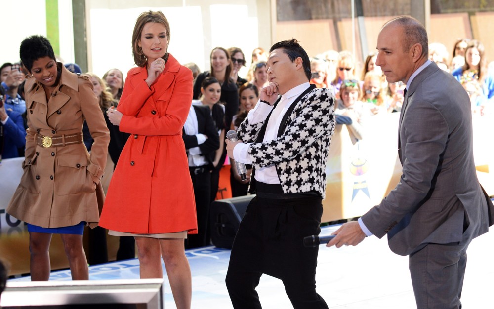 Tamron Hall;Savannah Guthrie;PSY;Matt Lauer;<br>PSY Performing Live as Part of NBC's Today Show Concert Series