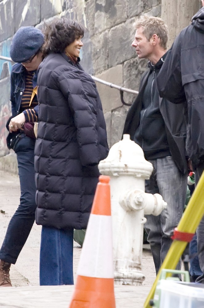 Halle Berry;<br>On The Film set of Cloud Atlas Shooting on Location in Glasgow
