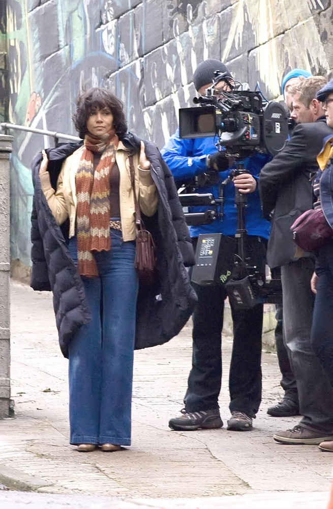 Halle Berry;<br>On The Film set of Cloud Atlas Shooting on Location in Glasgow