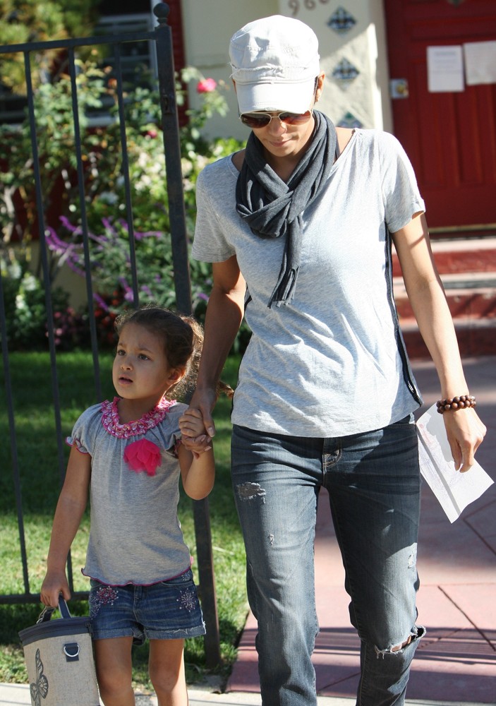 Nahla Ariela Aubry;Halle Berry;<br>Halle Berry Sports What Might be An Engagement Ring as She Spends The Day with Her Kids