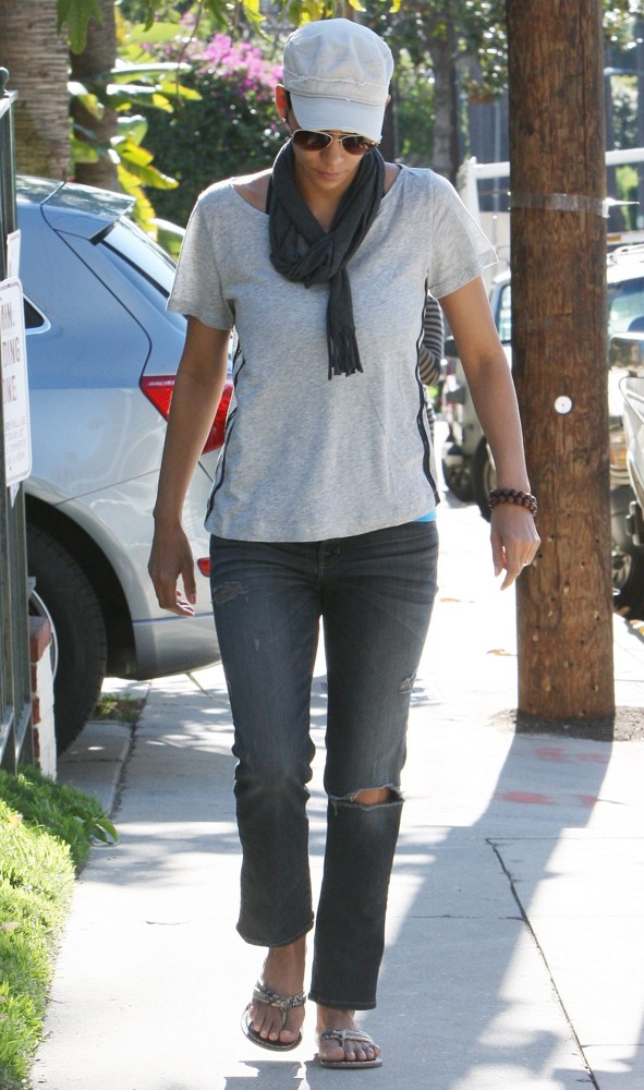 Halle Berry;<br>Halle Berry Sports What Might be An Engagement Ring as She Spends The Day with Her Kids