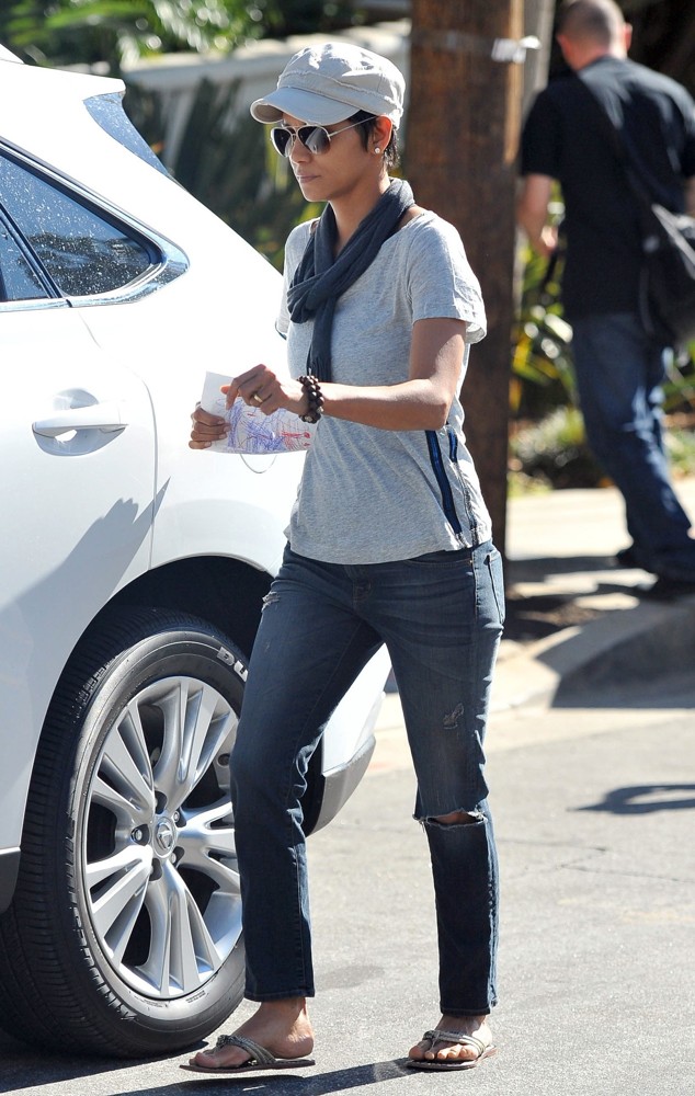 Halle Berry;<br>Halle Berry Sports What Might be An Engagement Ring as She Spends The Day with Her Kids