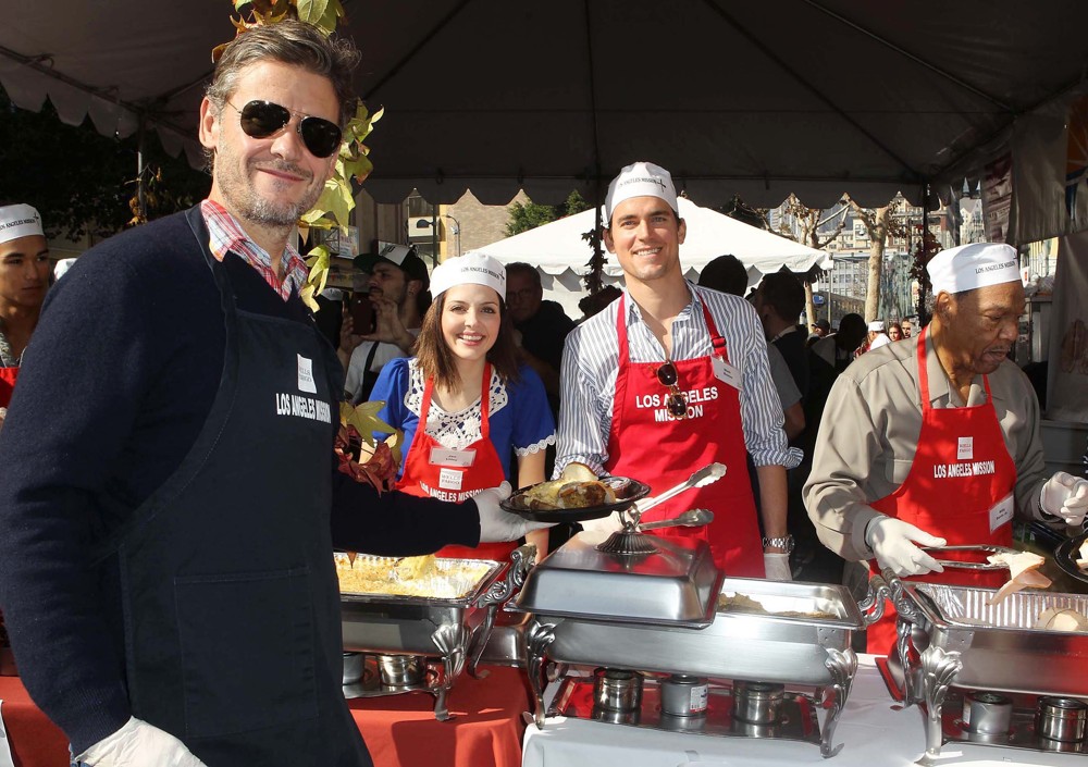 Simon Halls;Matthew Bomer;<br>The Los Angeles Mission's Thanksgiving for Skid Row Homeless