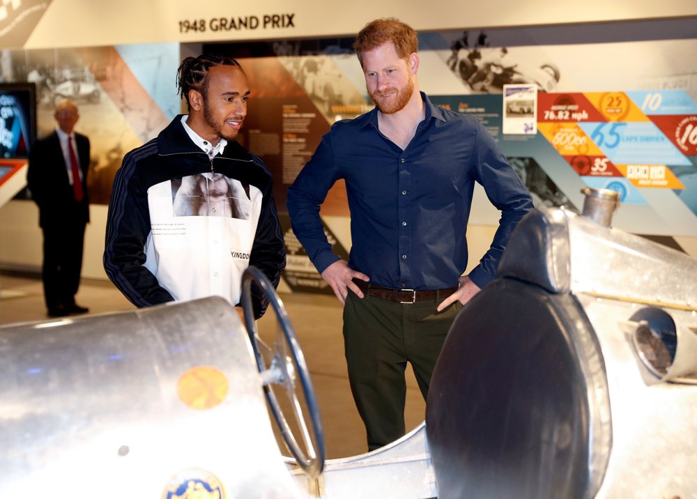 Lewis Hamilton and Prince Harry Visit to The Silverstone Circuit