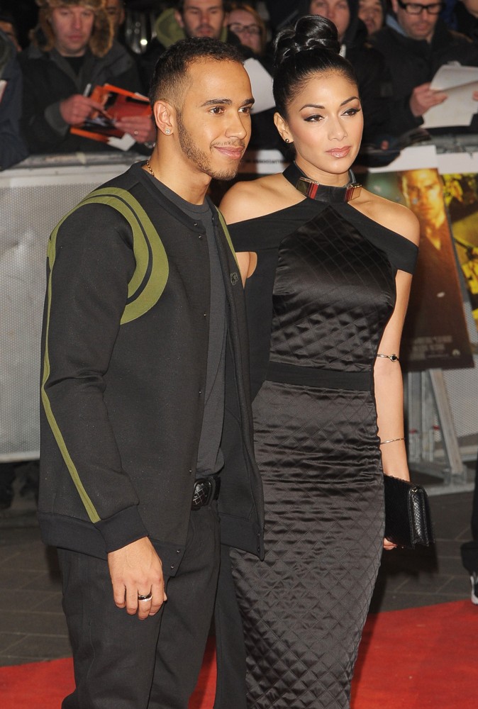Lewis Hamilton;Nicole Scherzinger;<br>Jack Reacher UK Film Premiere - Arrivals