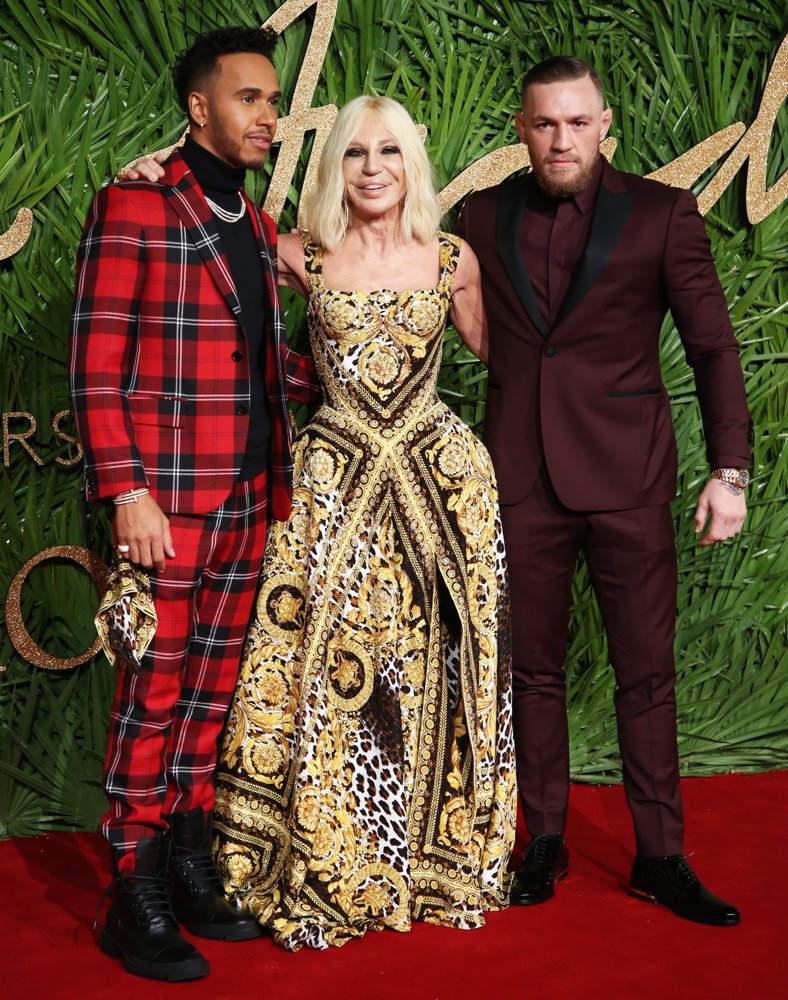 Lewis Hamilton, Donatella Versace, Conor McGregor<br>The British Fashion Awards 2017 - Arrivals