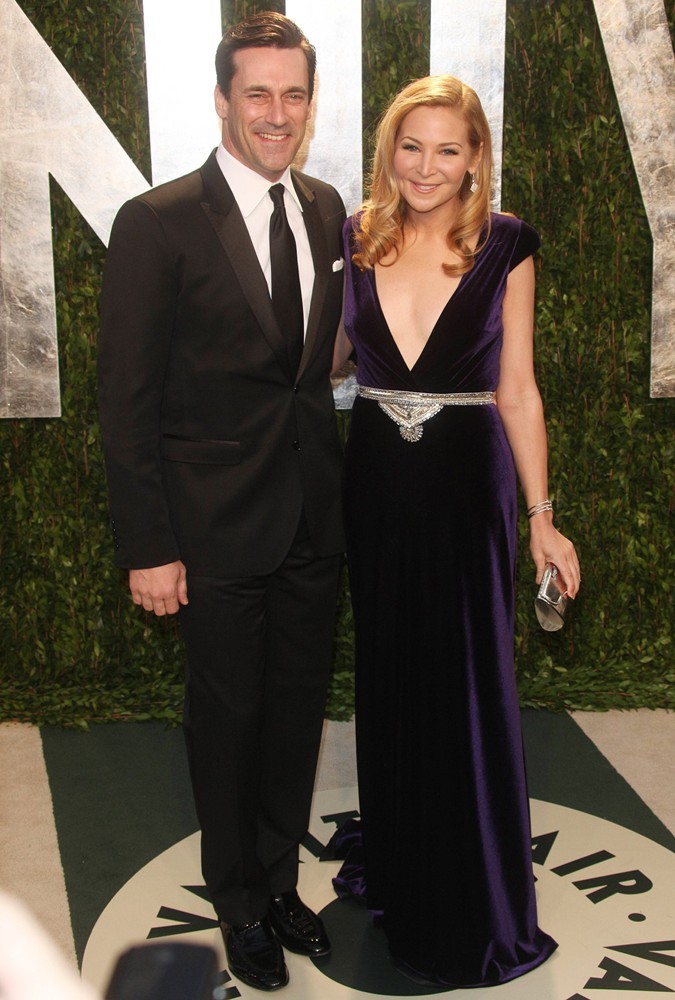 Jon Hamm;Jennifer Westfeldt;<br>2012 Vanity Fair Oscar Party - Arrivals