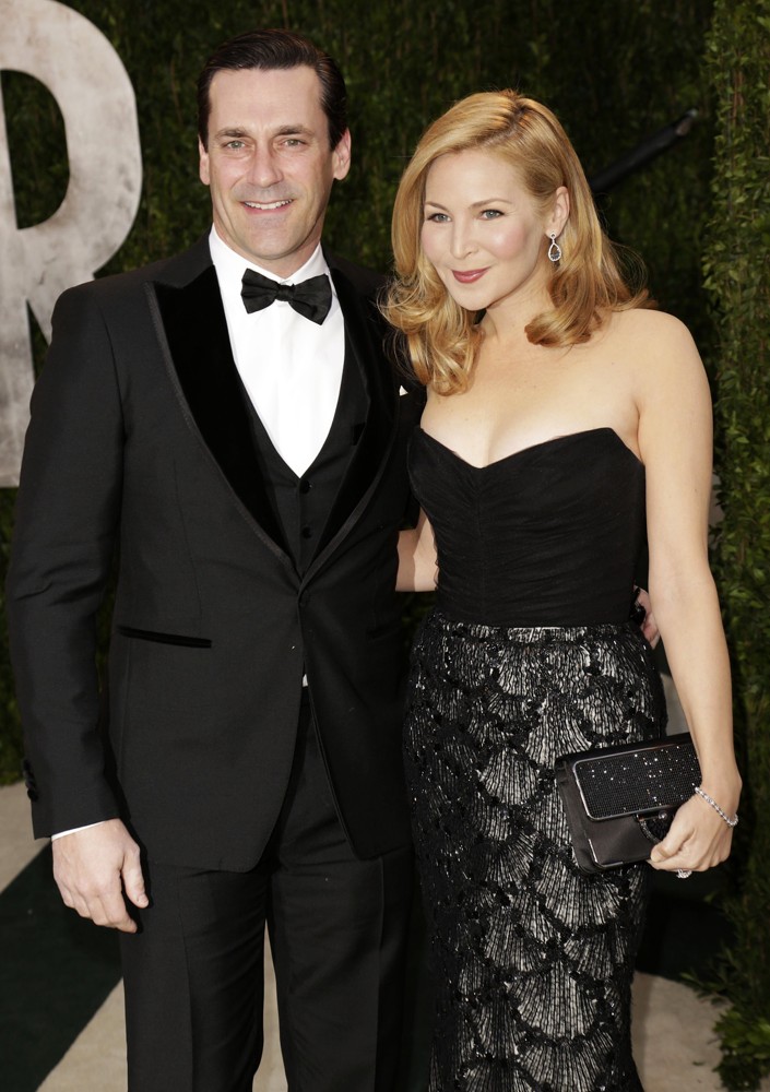 Jon Hamm;Jennifer Westfeldt;<br>2013 Vanity Fair Oscar Party - Arrivals