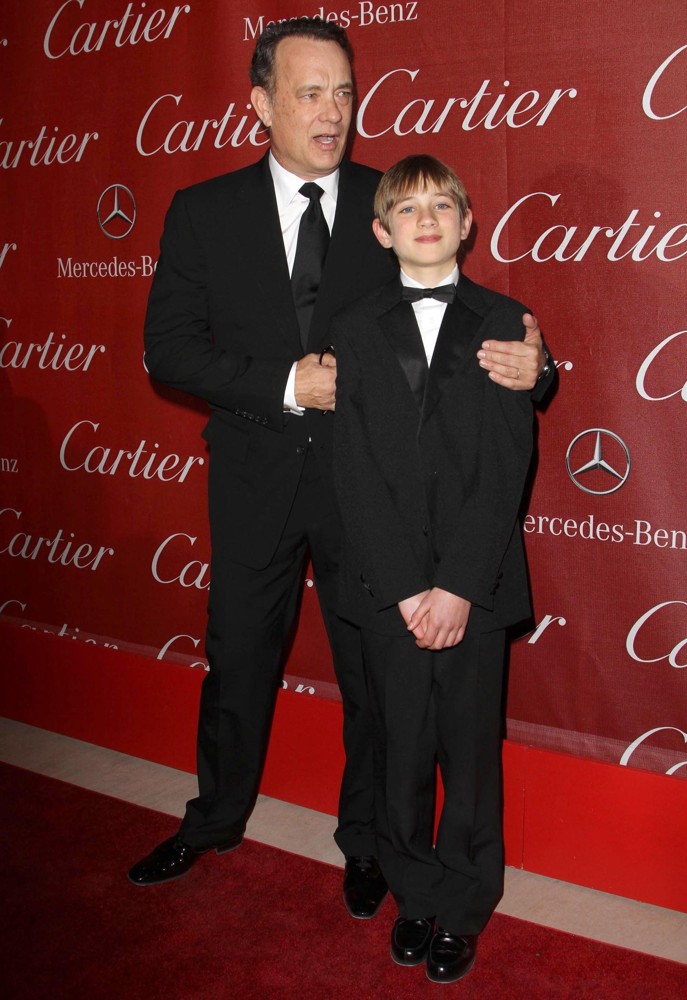Tom Hanks;Thomas Horn;<br>The 23rd Annual Palm Springs International Film Festival Awards Gala - Arrivals