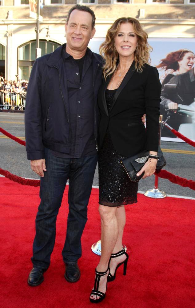 Tom Hanks;Rita Wilson;<br>Larry Crowne Los Angeles Premiere