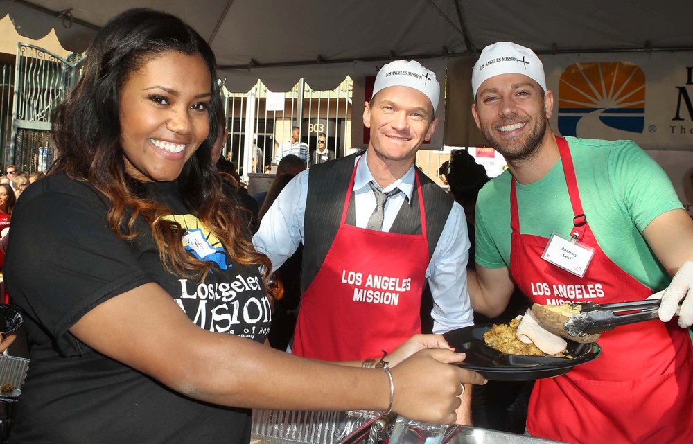 Neil Patrick Harris;Zachary Levi;<br>The Los Angeles Mission's Thanksgiving for Skid Row Homeless
