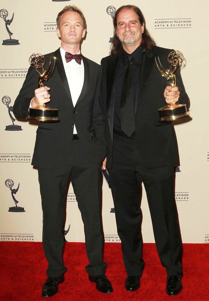 Neil Patrick Harris;Glenn Weiss;<br>2012 Creative Arts Emmy Awards - Press Room