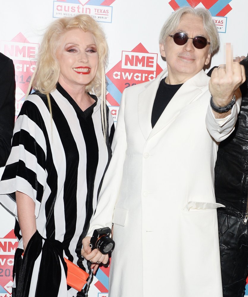 Debbie Harry, Chris Stein, Blondie<br>The NME Awards 2014 - Arrivals