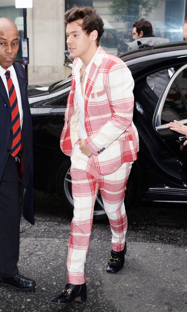 Harry Styles Arrives at BBC Radio 2