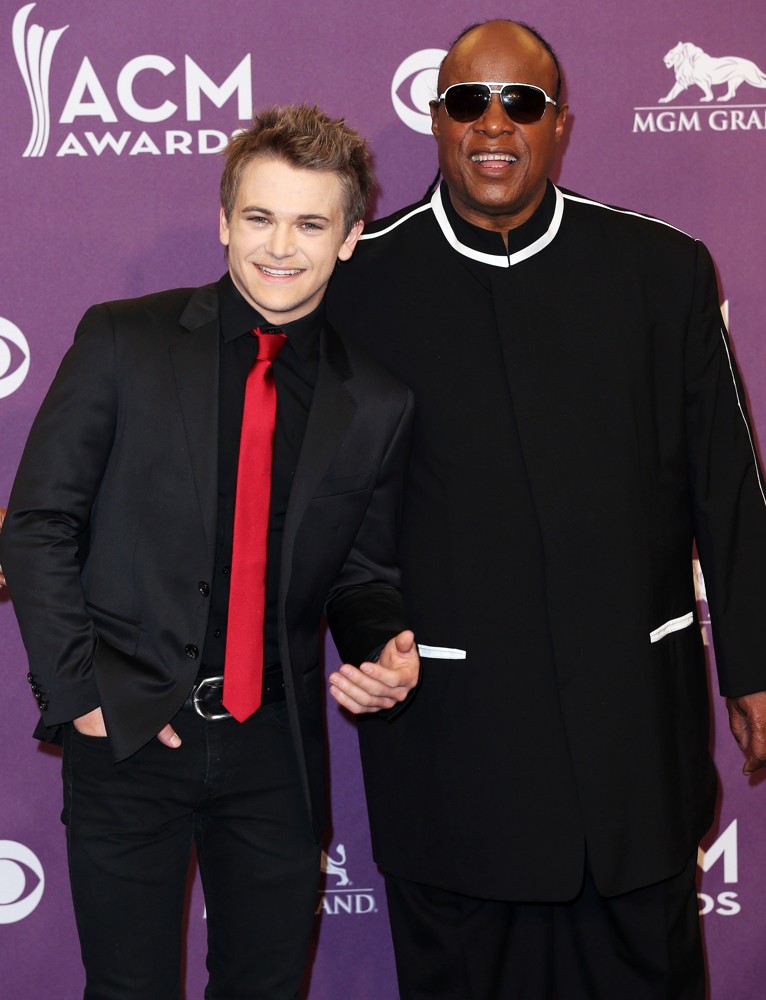 Hunter Hayes;Stevie Wonder;<br>48th Annual ACM Awards - Press Room