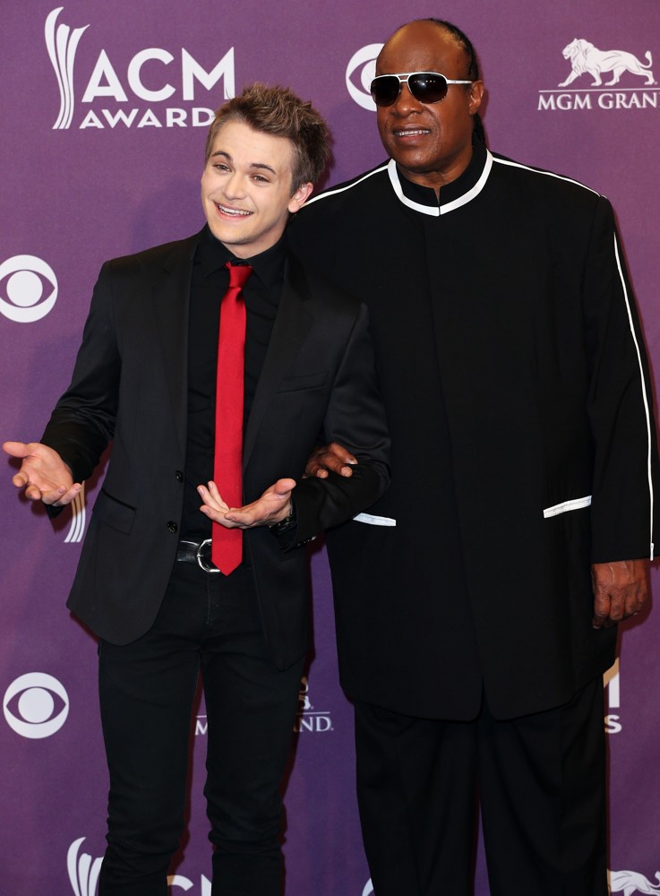 Hunter Hayes;Stevie Wonder;<br>48th Annual ACM Awards - Press Room