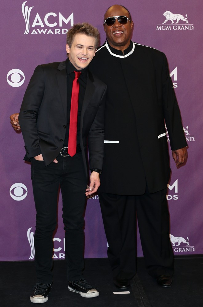 Hunter Hayes;Stevie Wonder;<br>48th Annual ACM Awards - Press Room