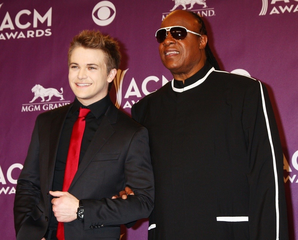Hunter Hayes;Stevie Wonder;<br>48th Annual ACM Awards - Press Room