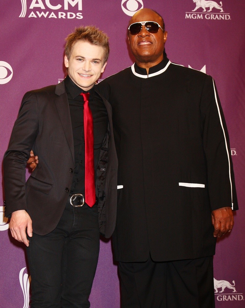 Hunter Hayes;Stevie Wonder;<br>48th Annual ACM Awards - Press Room