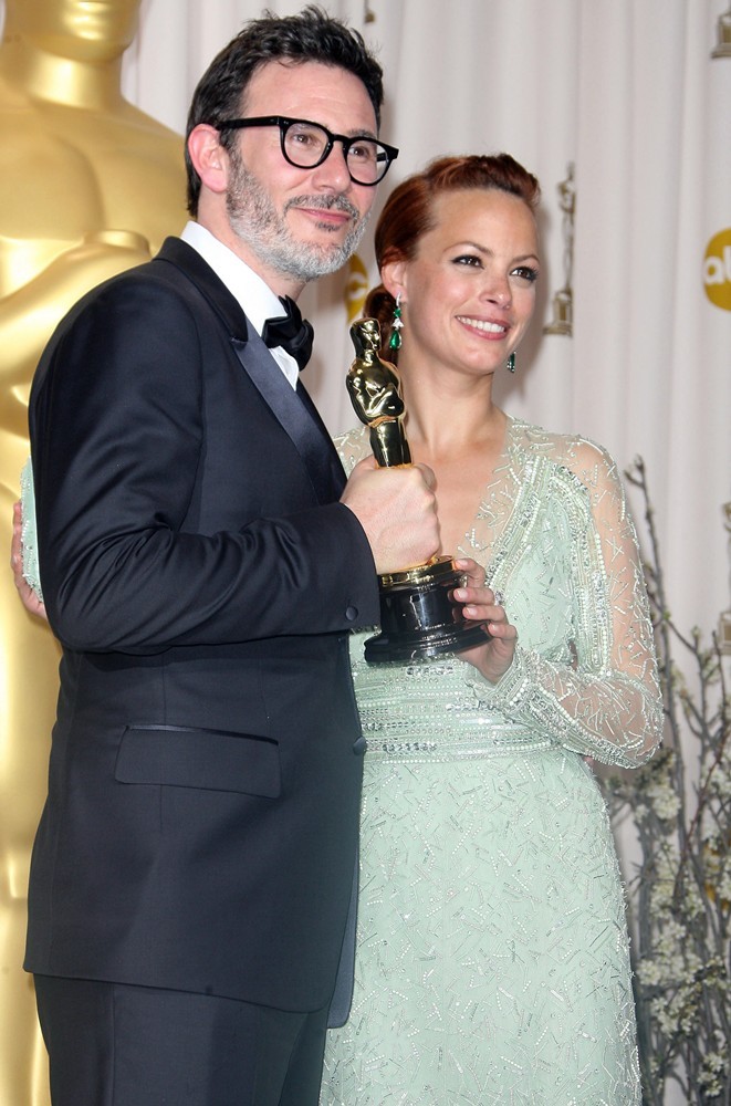 Michel Hazanavicius;Berenice Bejo;<br>84th Annual Academy Awards - Press Room