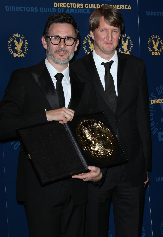 Michel Hazanavicius;Tom Hooper;<br>64th Annual Directors Guild of America Awards - Press Room