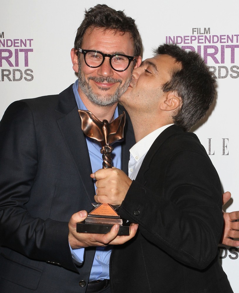 Michel Hazanavicius;Thomas Langmann;<br>27th Annual Independent Spirit Awards - Press Room