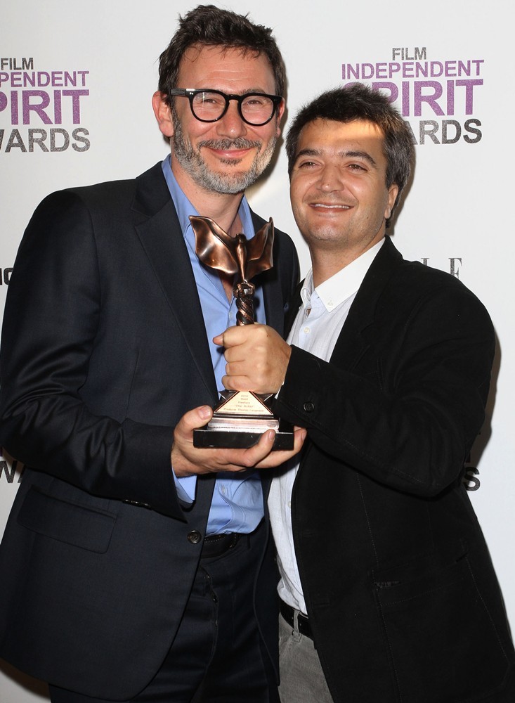 Michel Hazanavicius;Thomas Langmann;<br>27th Annual Independent Spirit Awards - Press Room