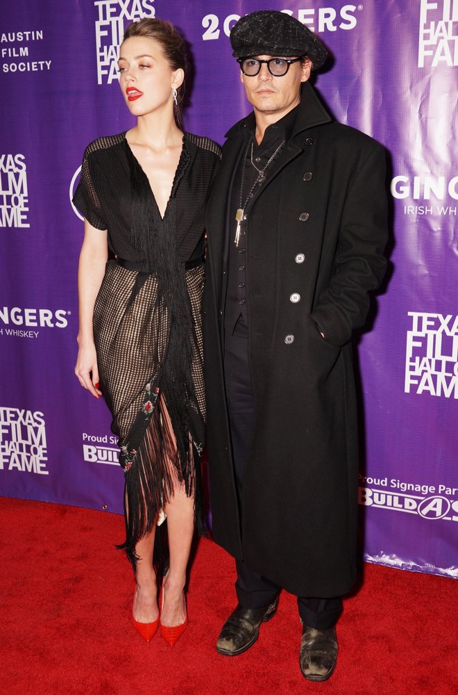 Amber Heard;Johnny Depp;<br>2014 Texas Film Hall of Fame Awards - Arrivals
