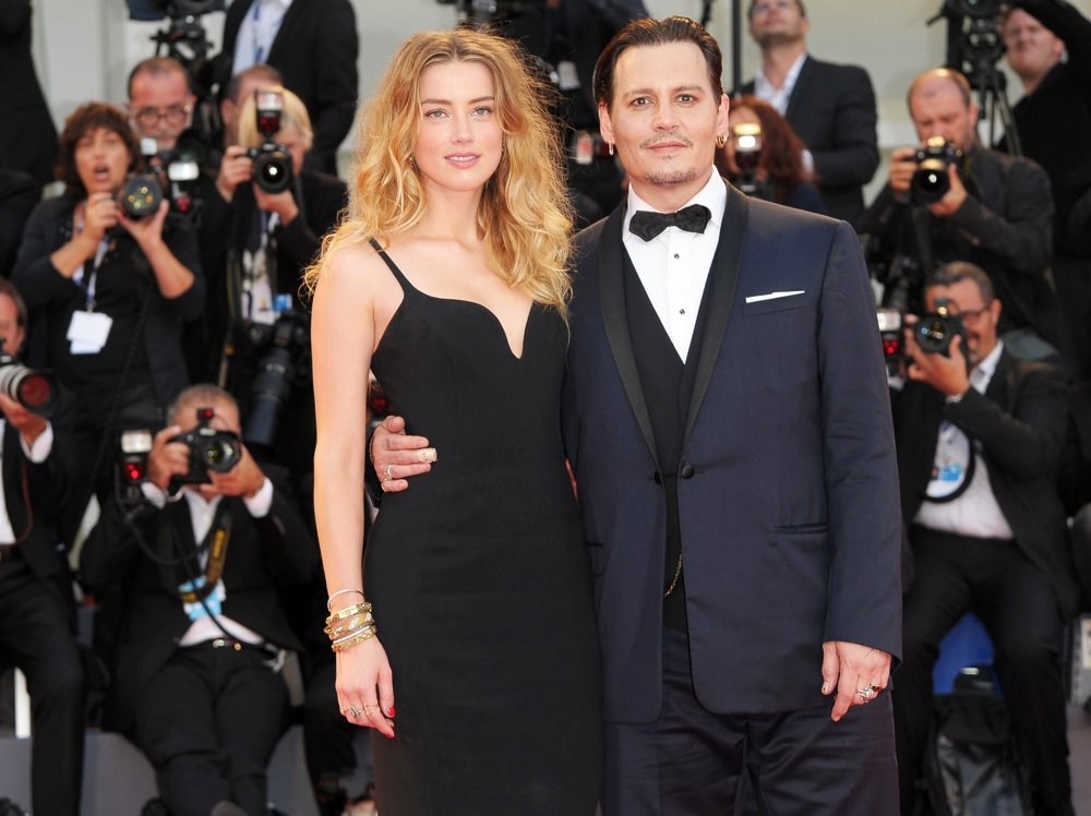 Amber Heard;Johnny Depp;<br>72nd Venice Film Festival - Black Mass - Premiere
