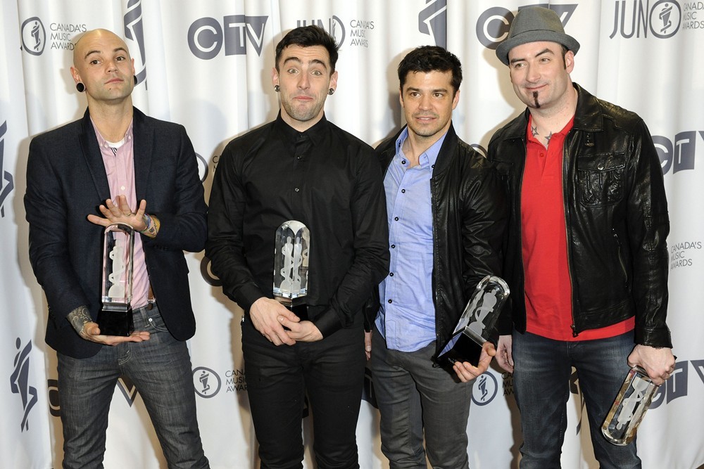 Hedley;<br>2012 JUNO Awards - Press Room