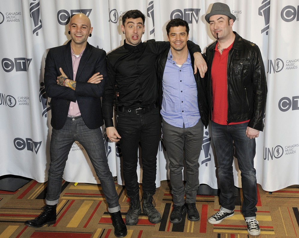 Hedley;<br>2012 JUNO Awards - Press Room