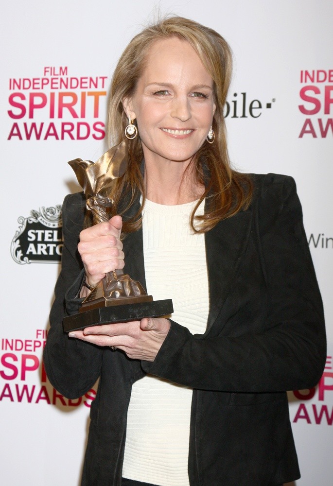 Helen Hunt;<br>2013 Film Independent Spirit Awards - Press Room