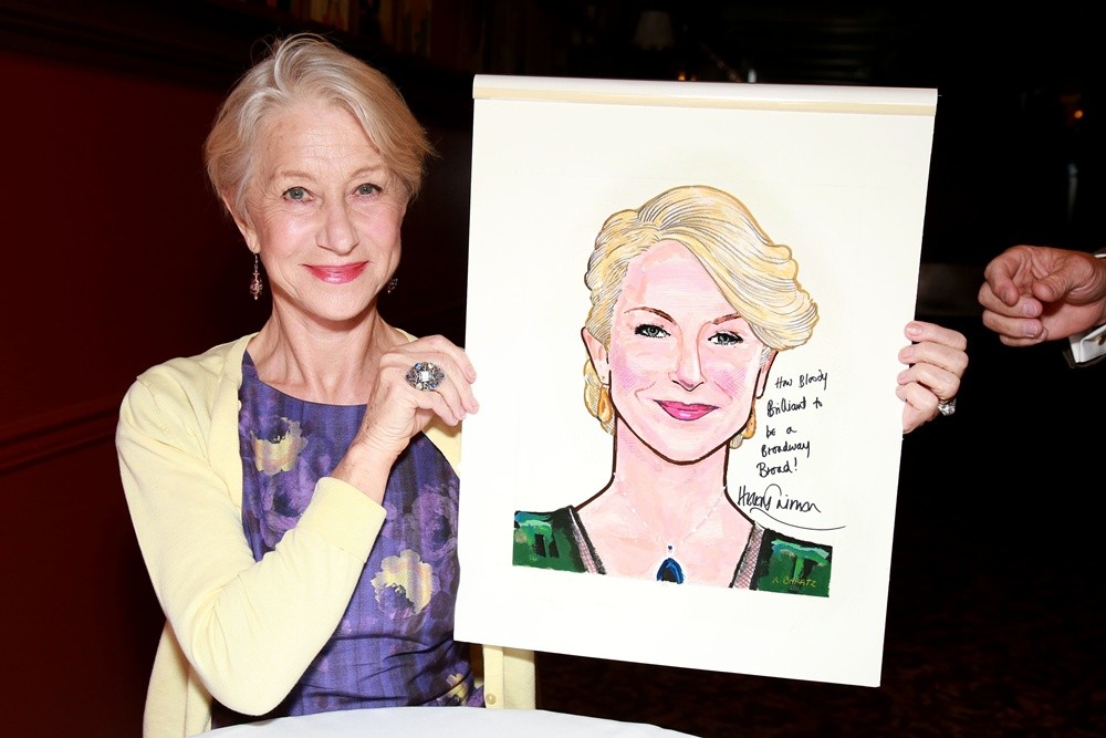 Helen Mirren Sardi's Portrait Unveiling