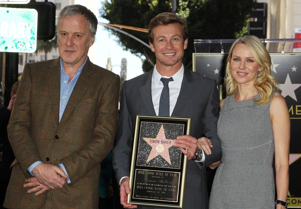 Bruno Heller;Simon Baker;Naomi Watts;<br>Simon Baker Is Honoured with A Star on The Hollywood Walk of Fame