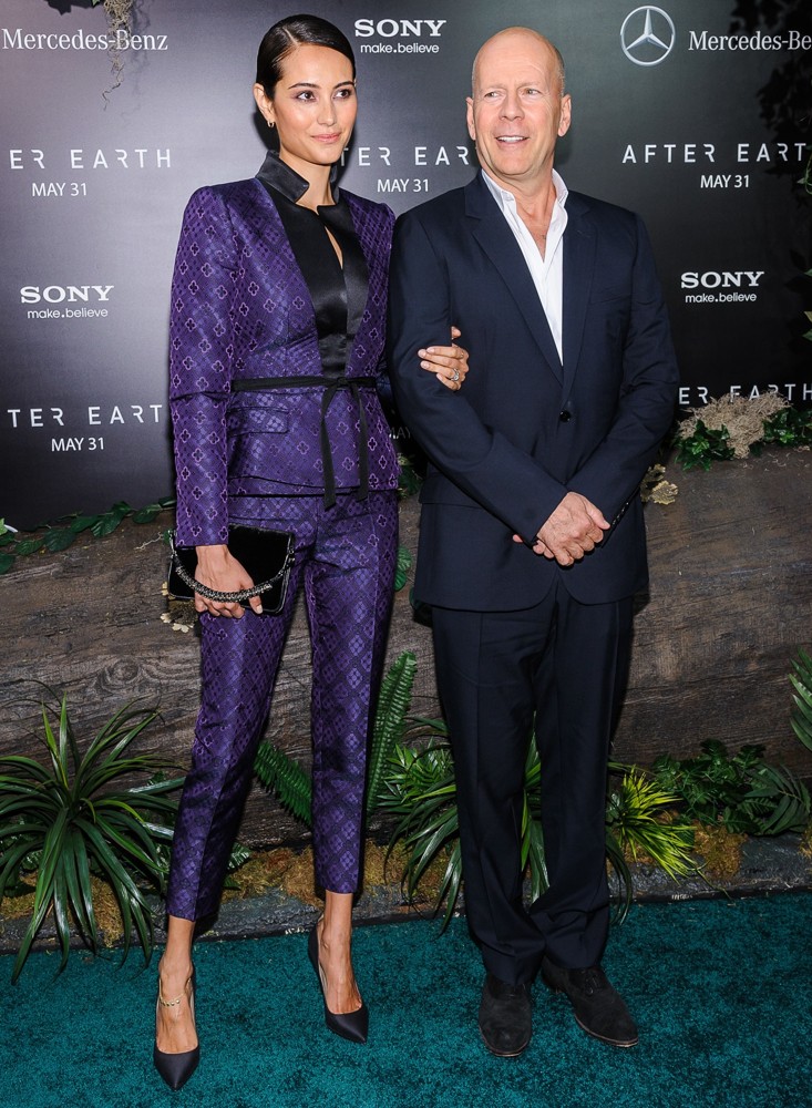 Emma Heming;Bruce Willis;<br>New York Premiere of After Earth