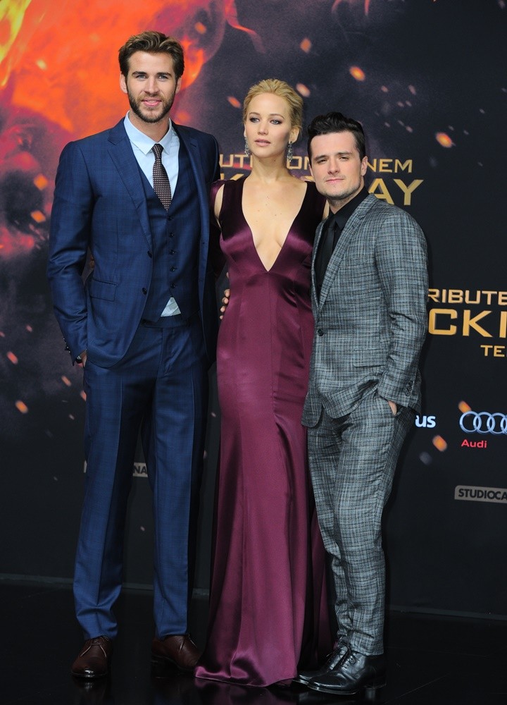 Liam Hemsworth;Jennifer Lawrence;Josh Hutcherson;<br>World Premiere of The Hunger Games: Mockingjay, Part 2