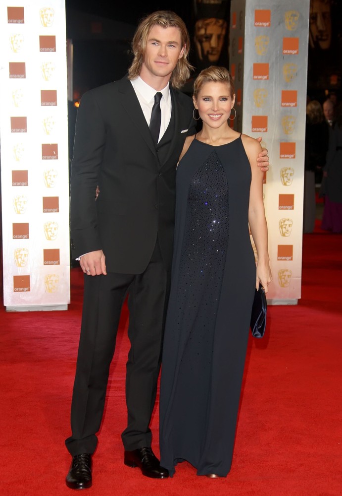 Chris Hemsworth;Elsa Pataky;<br>Orange British Academy Film Awards 2012 - Arrivals