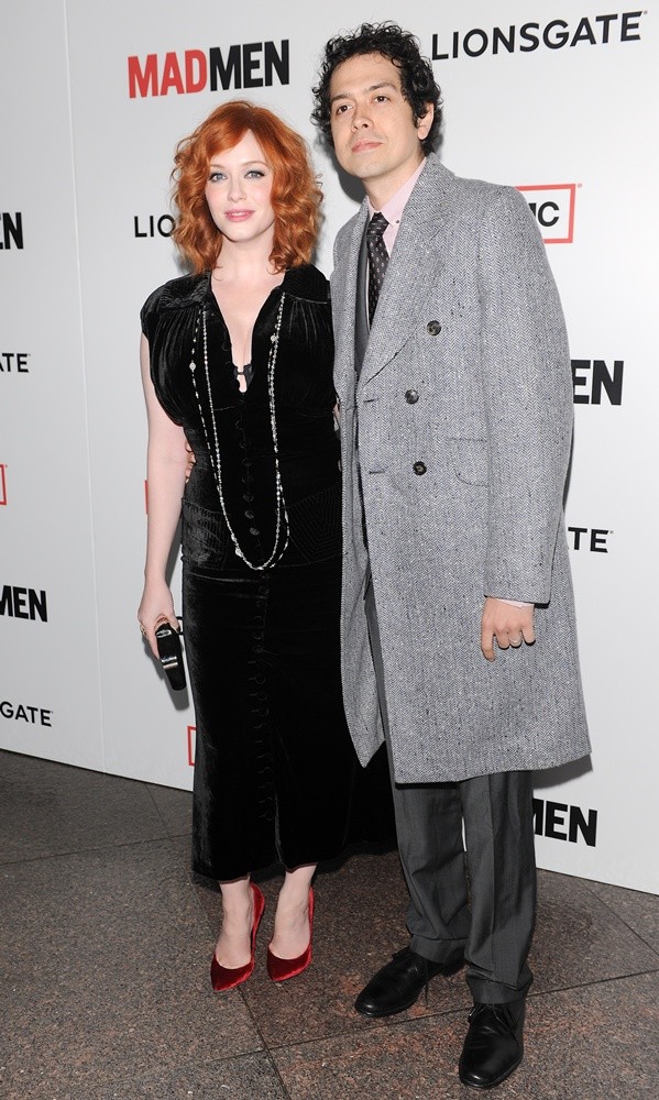 Christina Hendricks;Geoffrey Arend;<br>AMC's Mad Men - Season 6 Premiere