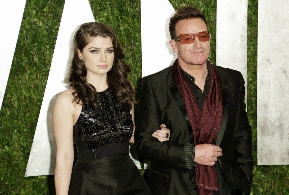 Memphis Eve Hewson;Bono;<br>2013 Vanity Fair Oscar Party - Arrivals