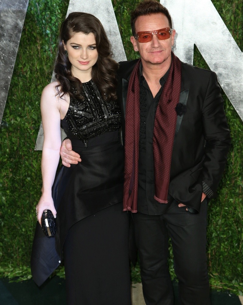 Memphis Eve Hewson;Bono;<br>2013 Vanity Fair Oscar Party - Arrivals